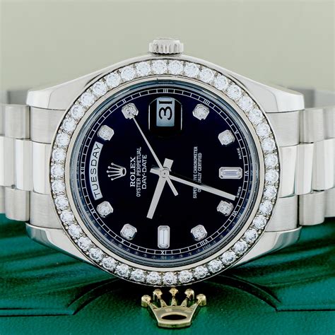 18k white gold rolex president|18k gold Rolex presidential original.